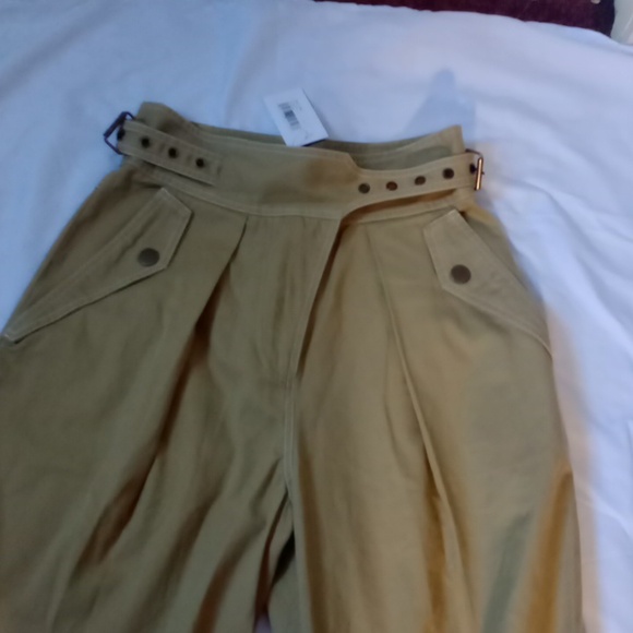 NWT Ulla Johnson Dune Cotton Trousers in Fennel Seed - Size 4 - Picture 6 of 15